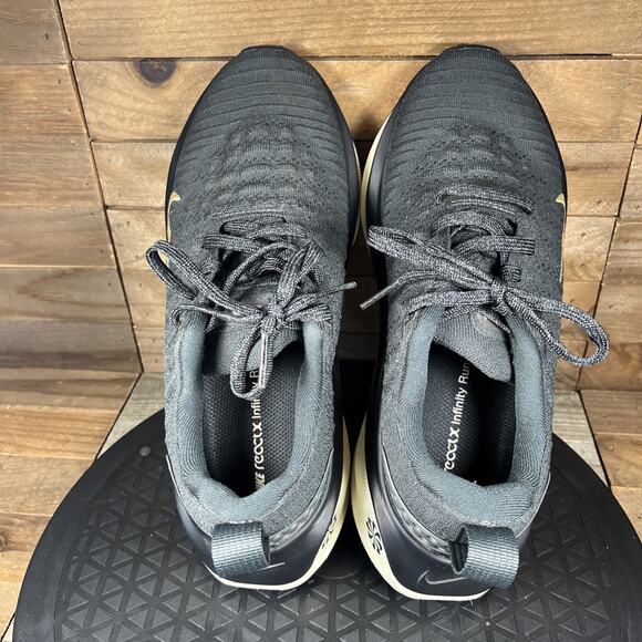 Nike ReactX Infinity Run 4 Low Dark Smoke Grey Metallic Gold Women's Size 7 - Picture 5 of 10